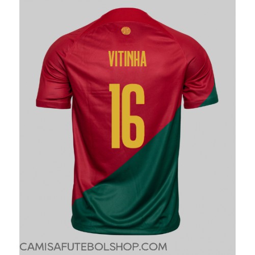 Camisa de time de futebol Portugal Vitinha #16 Replicas 1º Equipamento Mundo 2022 Manga Curta